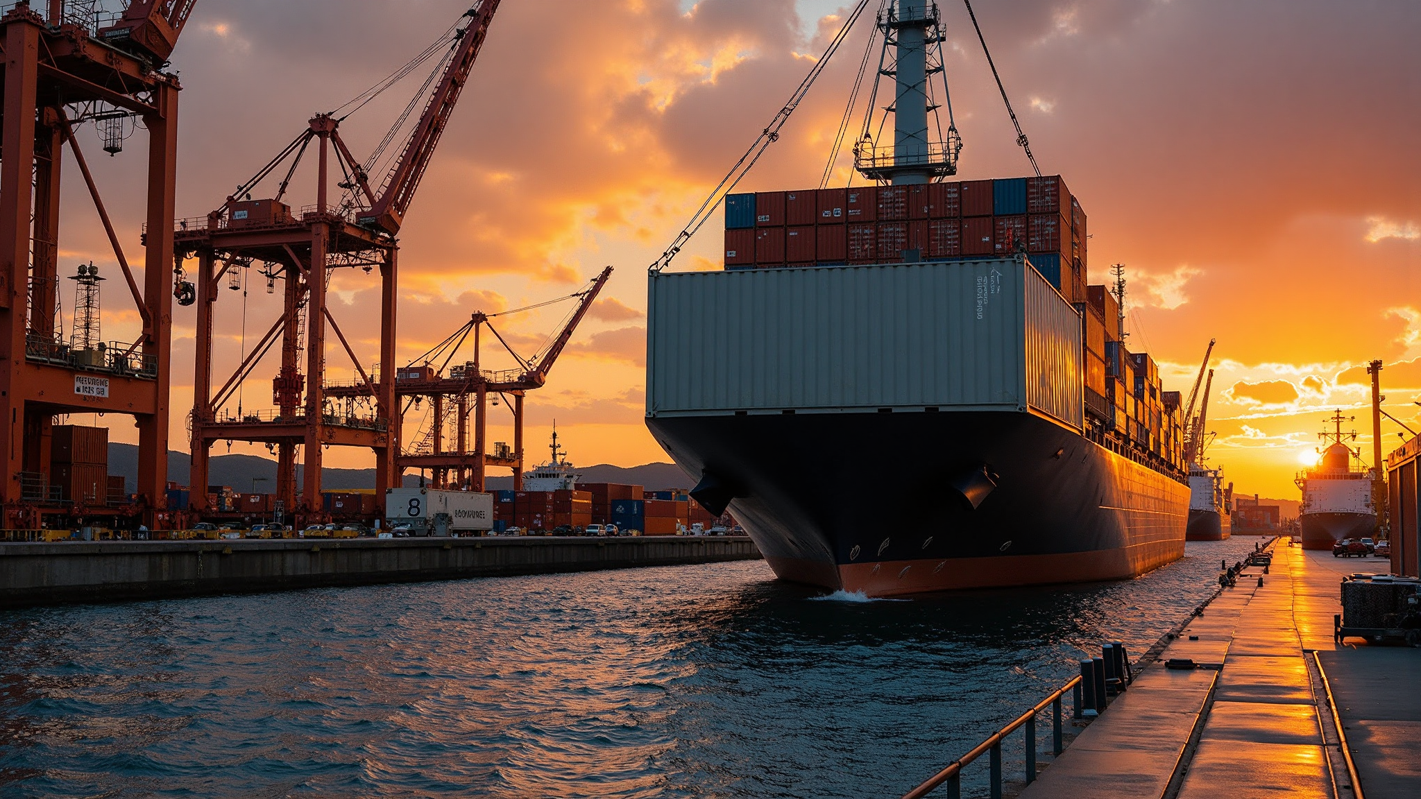 Port sunset